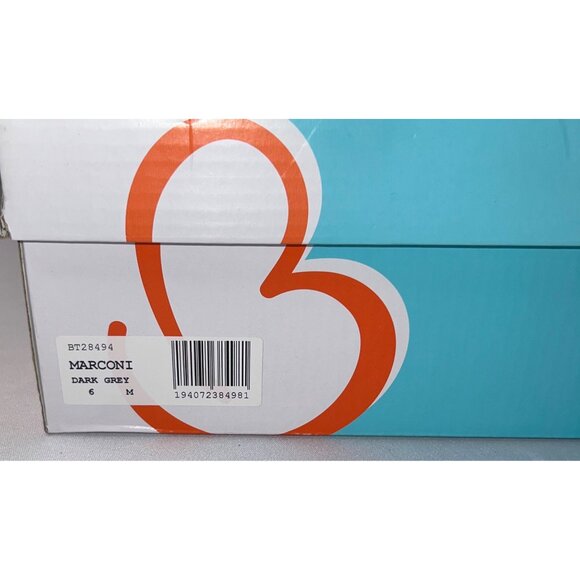 Baretraps Marconi Womens Ankle Boots Dark Grey 6M Faux Leather With Side Zippers - Picture 5 of 6